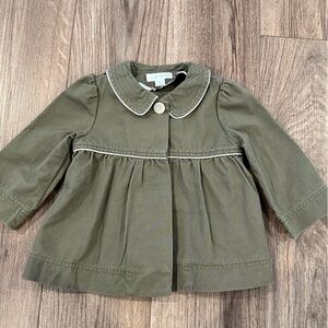 Marie Chantal Girls 4T Gray/Green Jacket